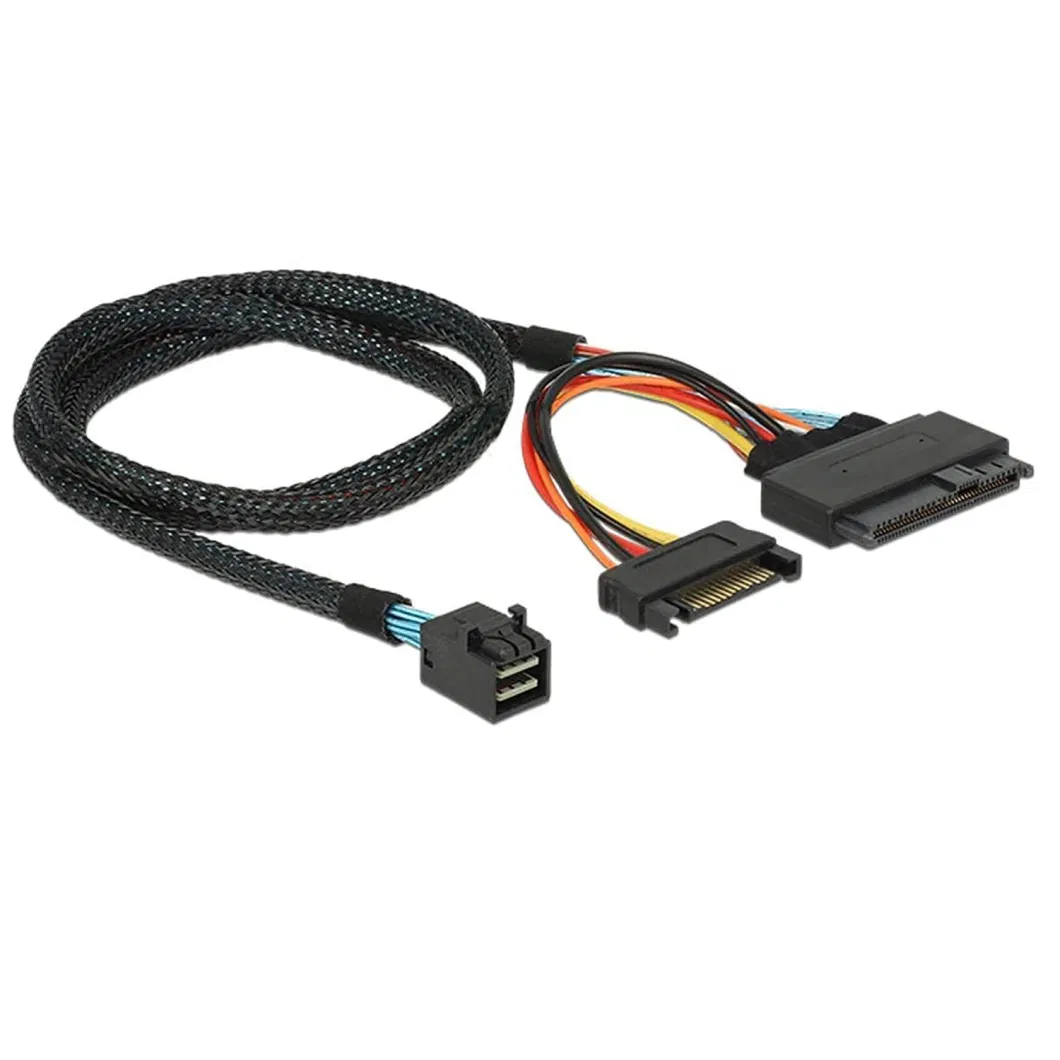 PCI-E 6pin to 3 SATA SSD Power Cord Power Supply Cable