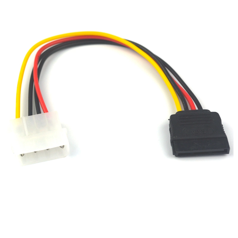 IDE 4p Male to SATA 15p Female Adapter Cable Computer SATA Power Cable for Hard Disk