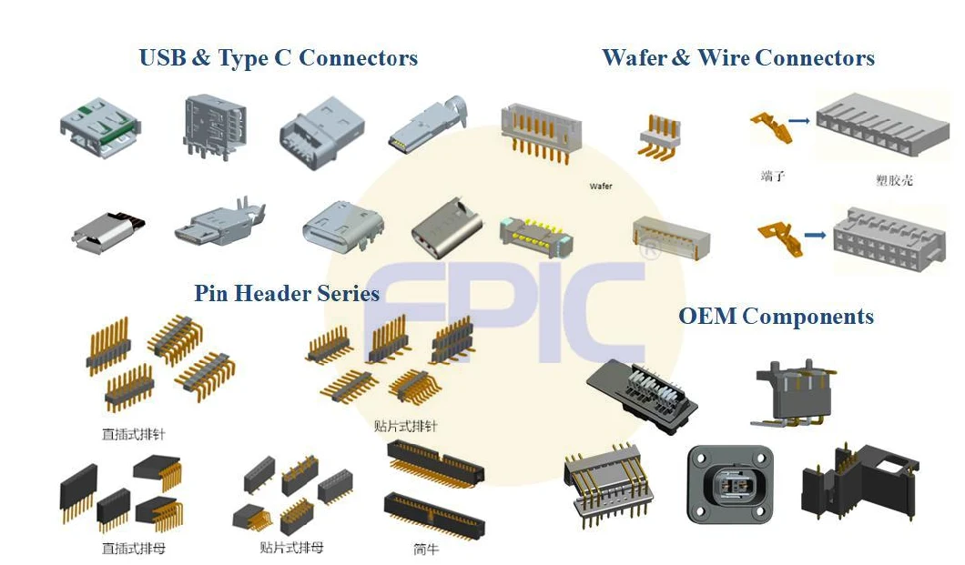 0.75AMP Small pH Connectors SMT 1.0 Pitch Board to Board Connectors for Electronic PCB Board