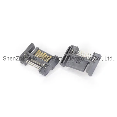 Horizontal Patch SATA Motherboard 7p Gold Plated SMT Hard Disk Interface Computer Industrial Control Motherboard Connector Female Board